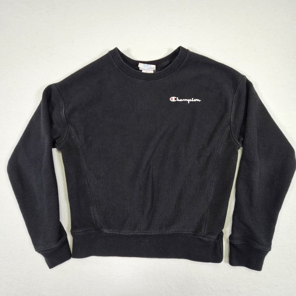 Champion Other - Champion Sweatshirt Mens Small Black‎ Pullover Fleece Logo Reverse Weaver Unisex